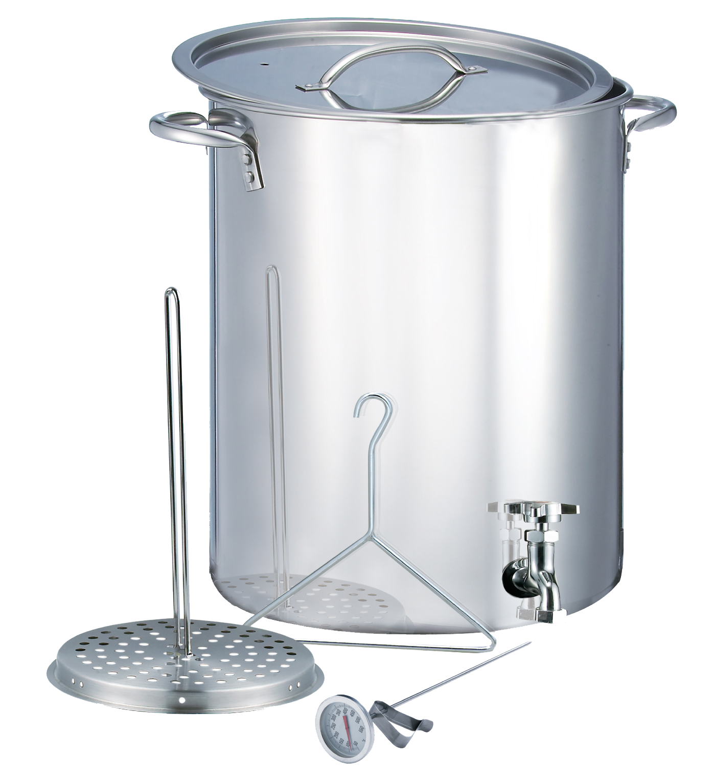 Bass Pro Shops Stainless Steel Stock Pot with Spigot 30Quart Cabela's